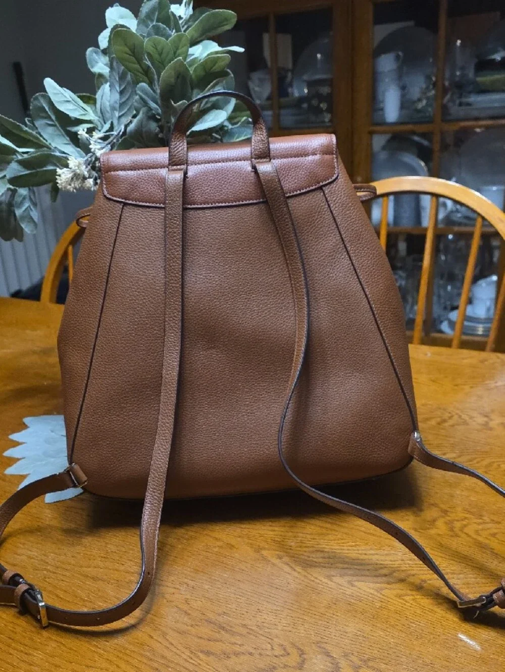 kate spade Brown Pebbled Leather Backpack
